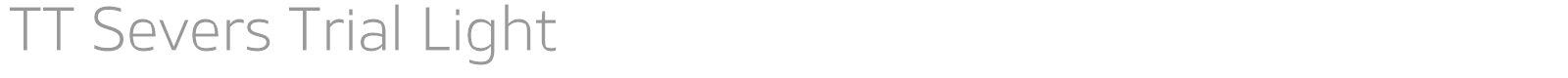 TT Severs font preview